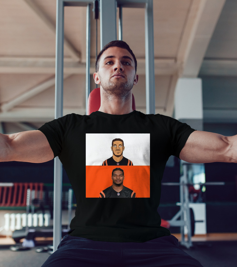 Ja’Marr Chase Cincinnati Bengals The Simpsons NFL Themed Drawing T-Shirt