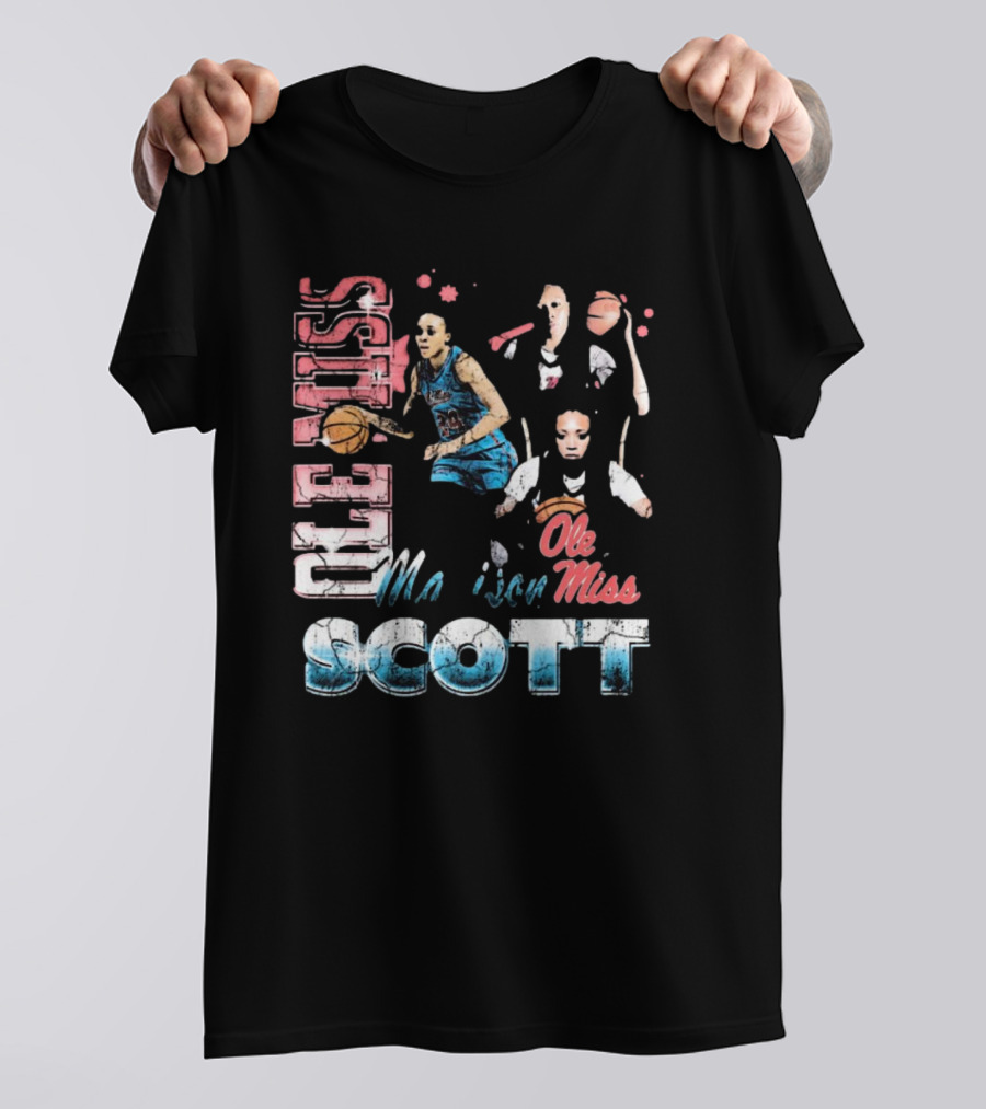 Ole Miss Rebels Madison Scott 90s Basketball T-Shirt