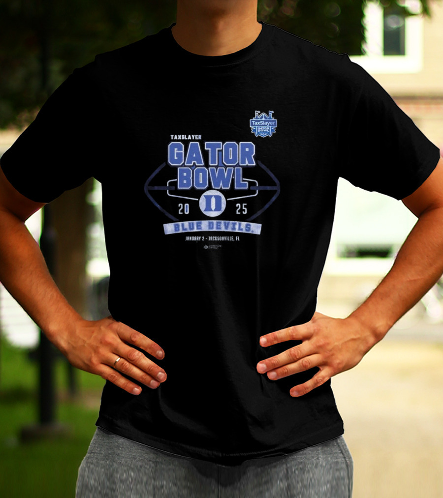 Taxslayer Gator Bowl 2025 Duke Blue Devils January 2 Jacksonville FL T-Shirt
