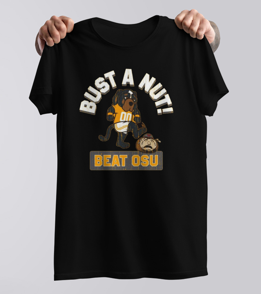 Bust A Nut Tennessee Vols Mascot Beat OSU T-Shirt