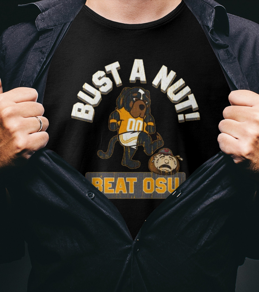 Bust A Nut Tennessee Vols Mascot Beat OSU T-Shirt