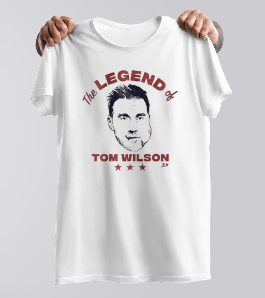 The Legend Of Tom Wilson With Stars And Illustrated T-Shirt