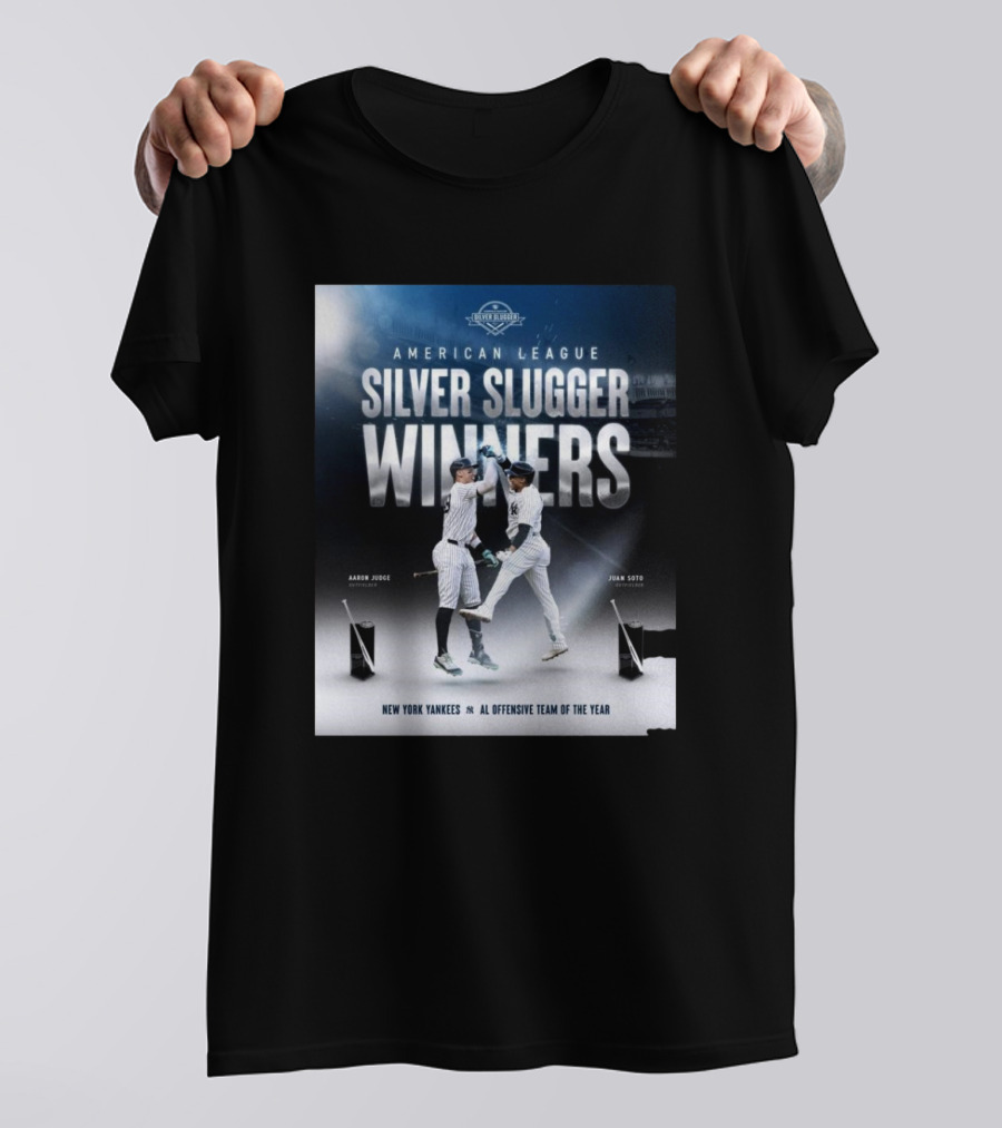 American League Silver Slugger Winners Aaron Judge Juan Soto New York Yankees AL Offensive Team Of The Year T-Shirt