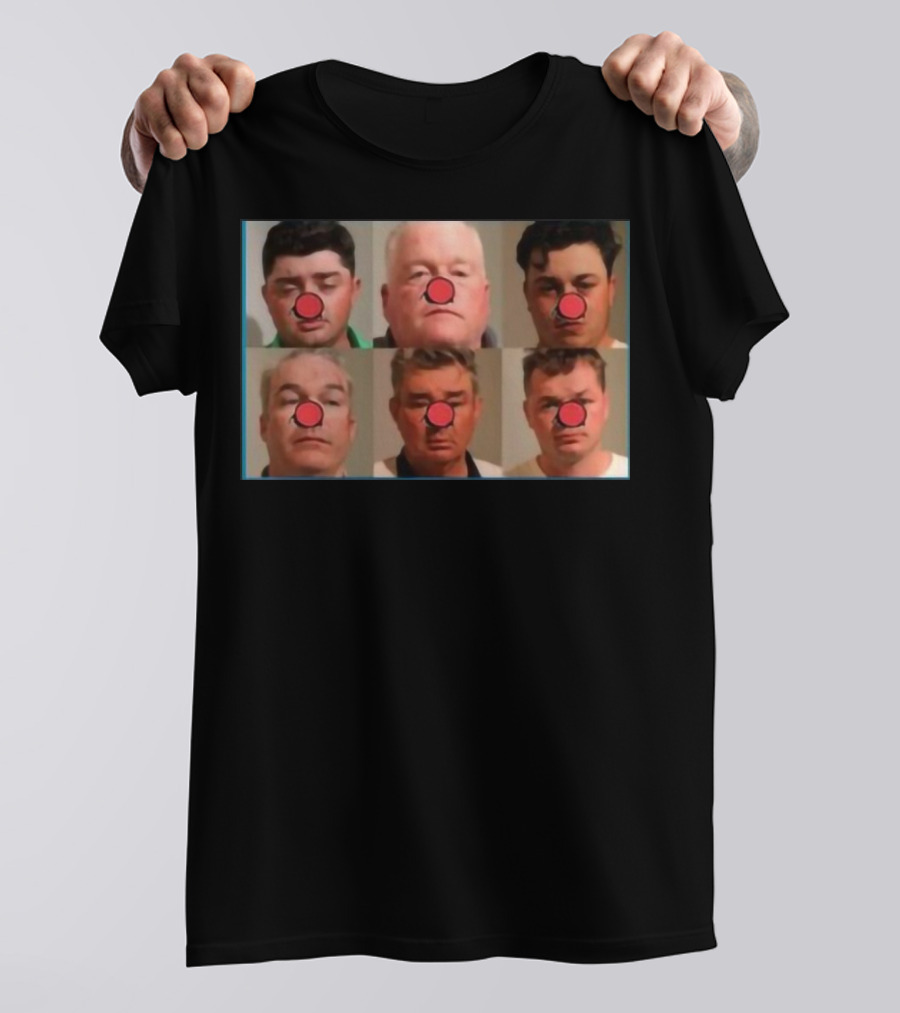 Bradley Jennings Mesker Daley Carroll And Carroll 1st 6 Man Clown Red Nose Faces T-Shirt