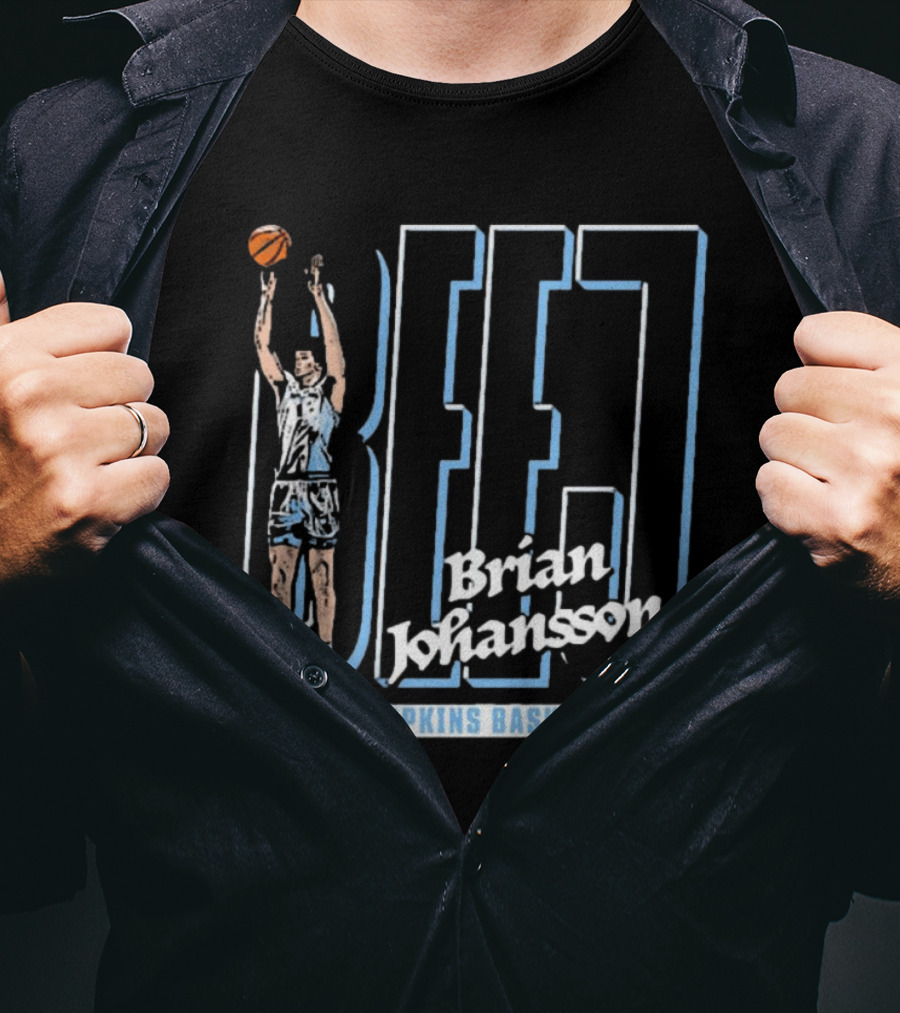 Brian Johansson BEJJ Johns Hopkins Basketball T-Shirt