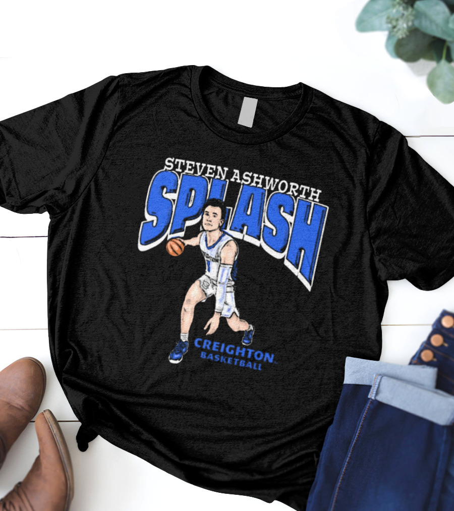 Steven Ashworth Splash Creighton Basketball Cartoon T-Shirt