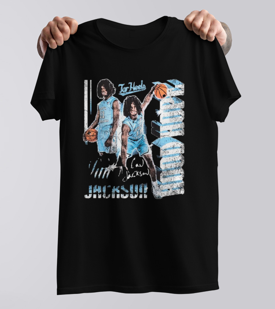 Ian Jackson North Carolina Tar Heels Basketball Signature 90s Hood Hope T-Shirt