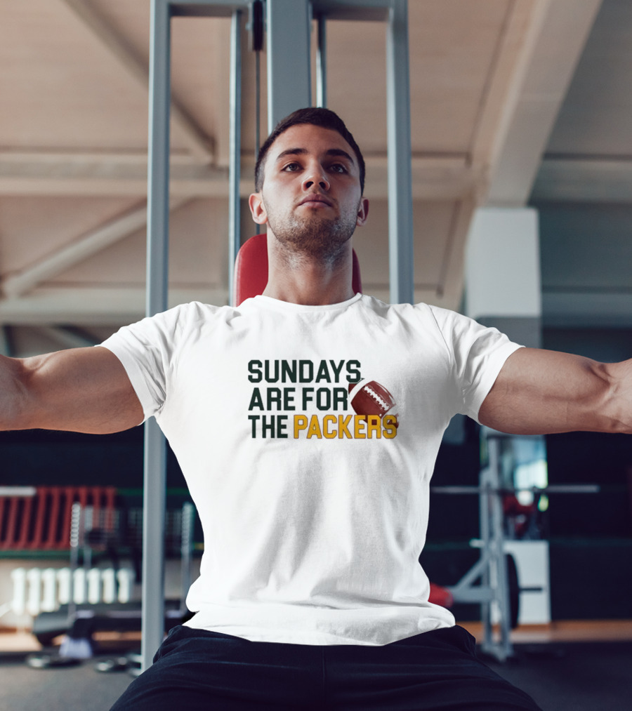 Sundays Are For The Green Bay Packers Football NFL Fans T-Shirt