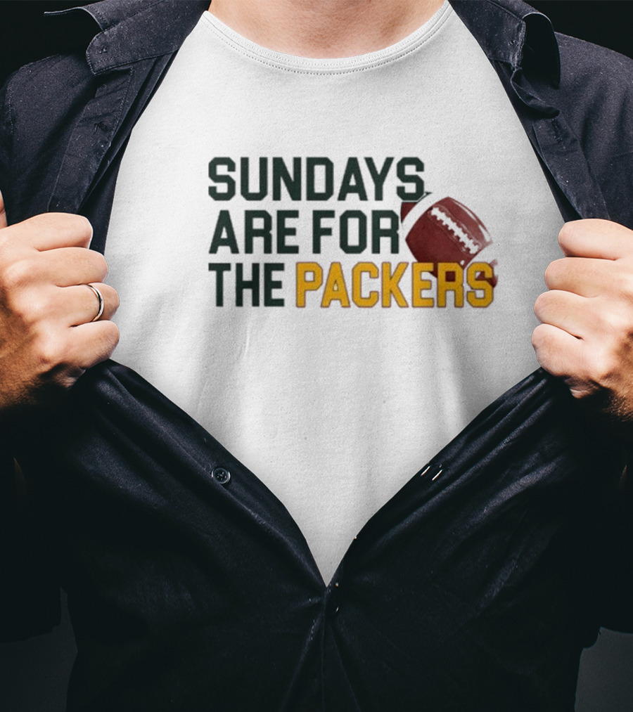 Sundays Are For The Green Bay Packers Football NFL Fans T-Shirt