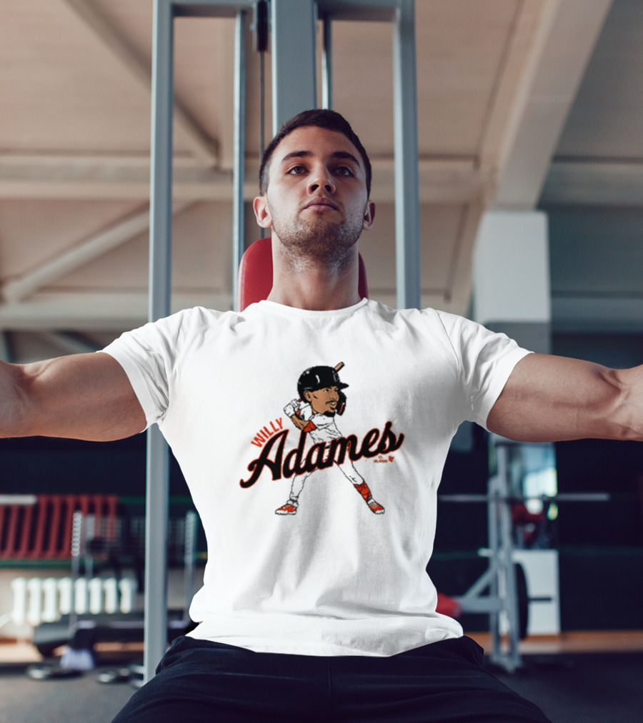 Willy Adames San Francisco Giants Caricature MLB Player T-Shirt