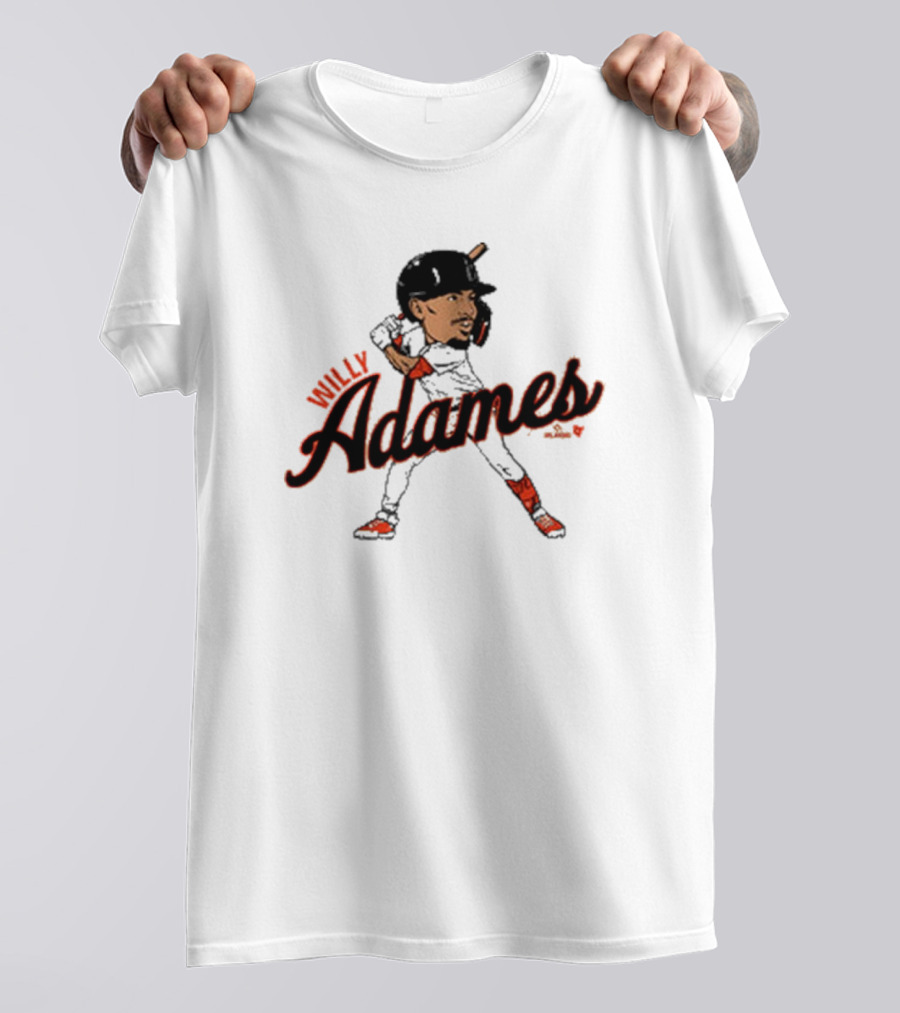 Willy Adames San Francisco Giants Caricature MLB Player T-Shirt