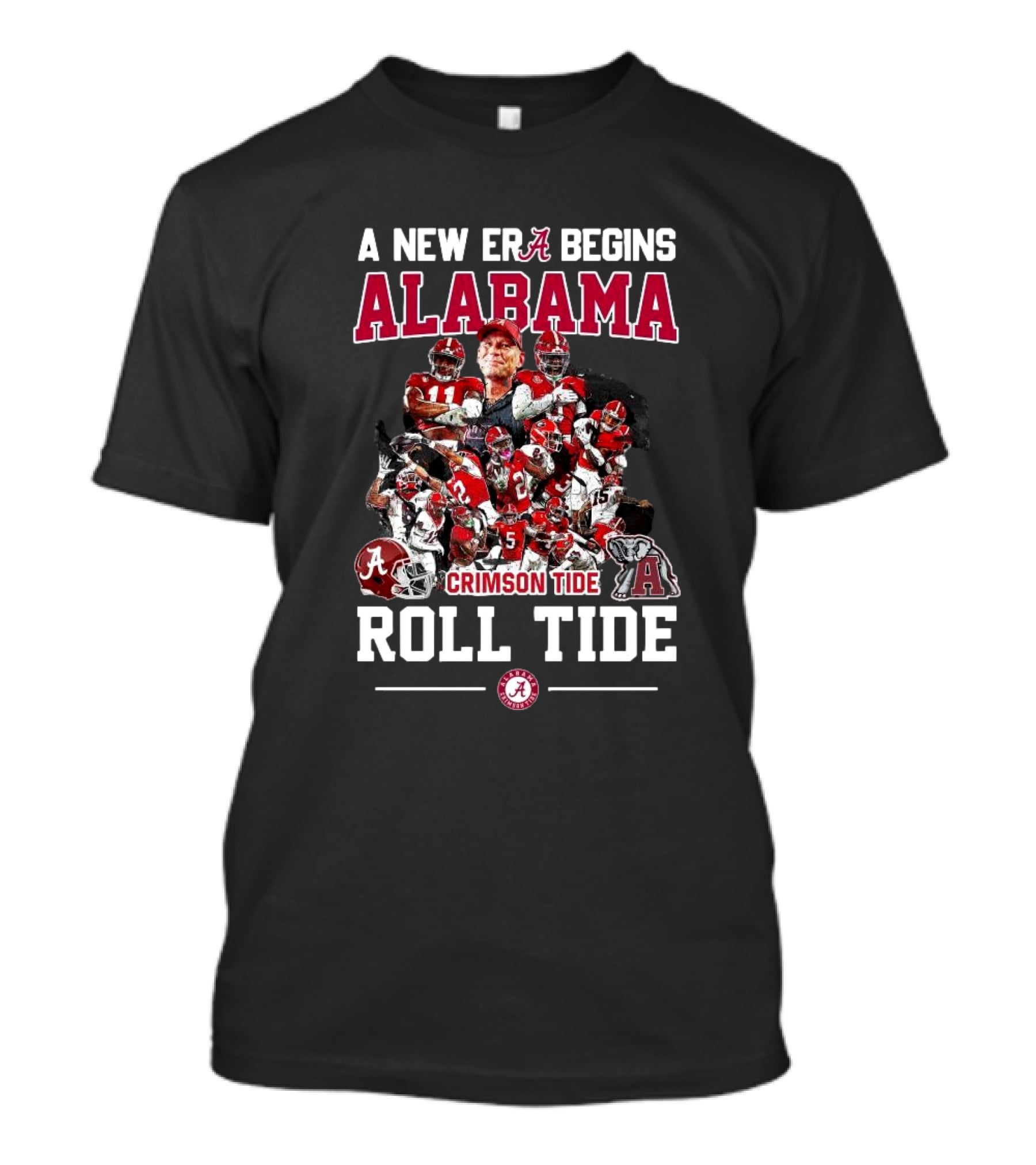 Alabama Crimson Tide A New Era Begins Roll Tide All Players T-Shirt