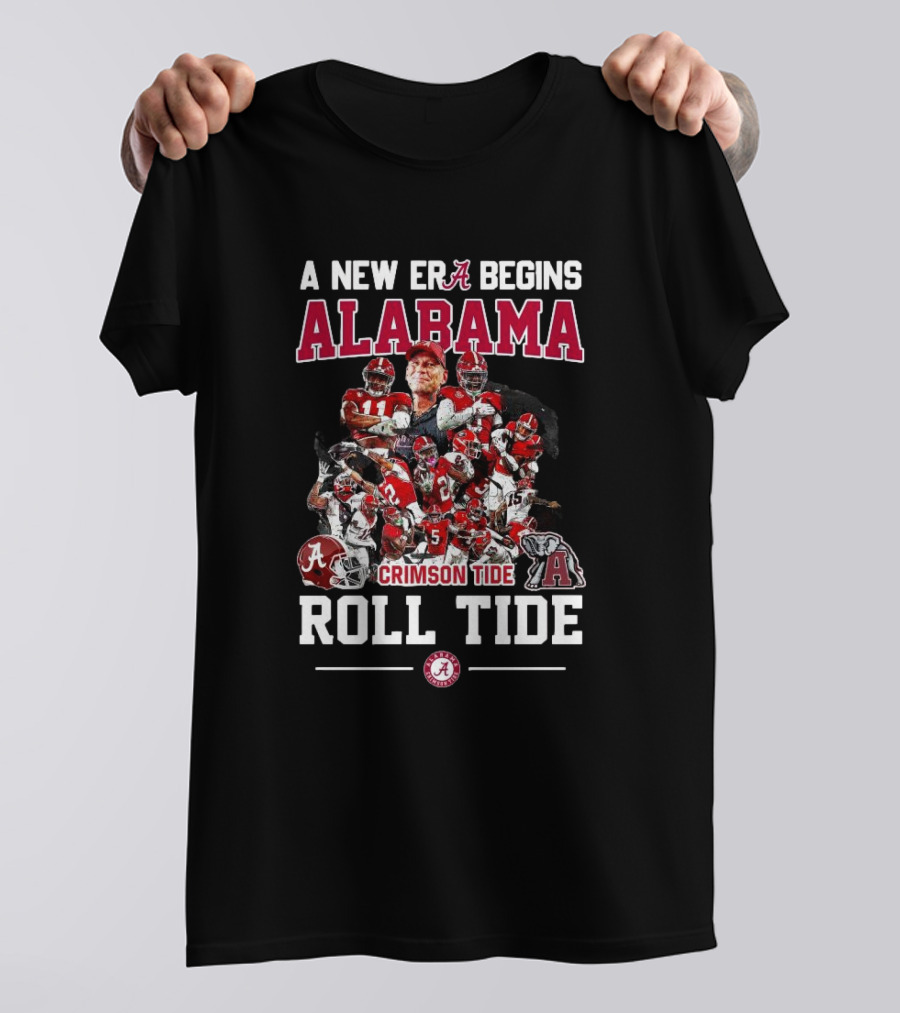 Alabama Crimson Tide A New Era Begins Roll Tide All Players T-Shirt