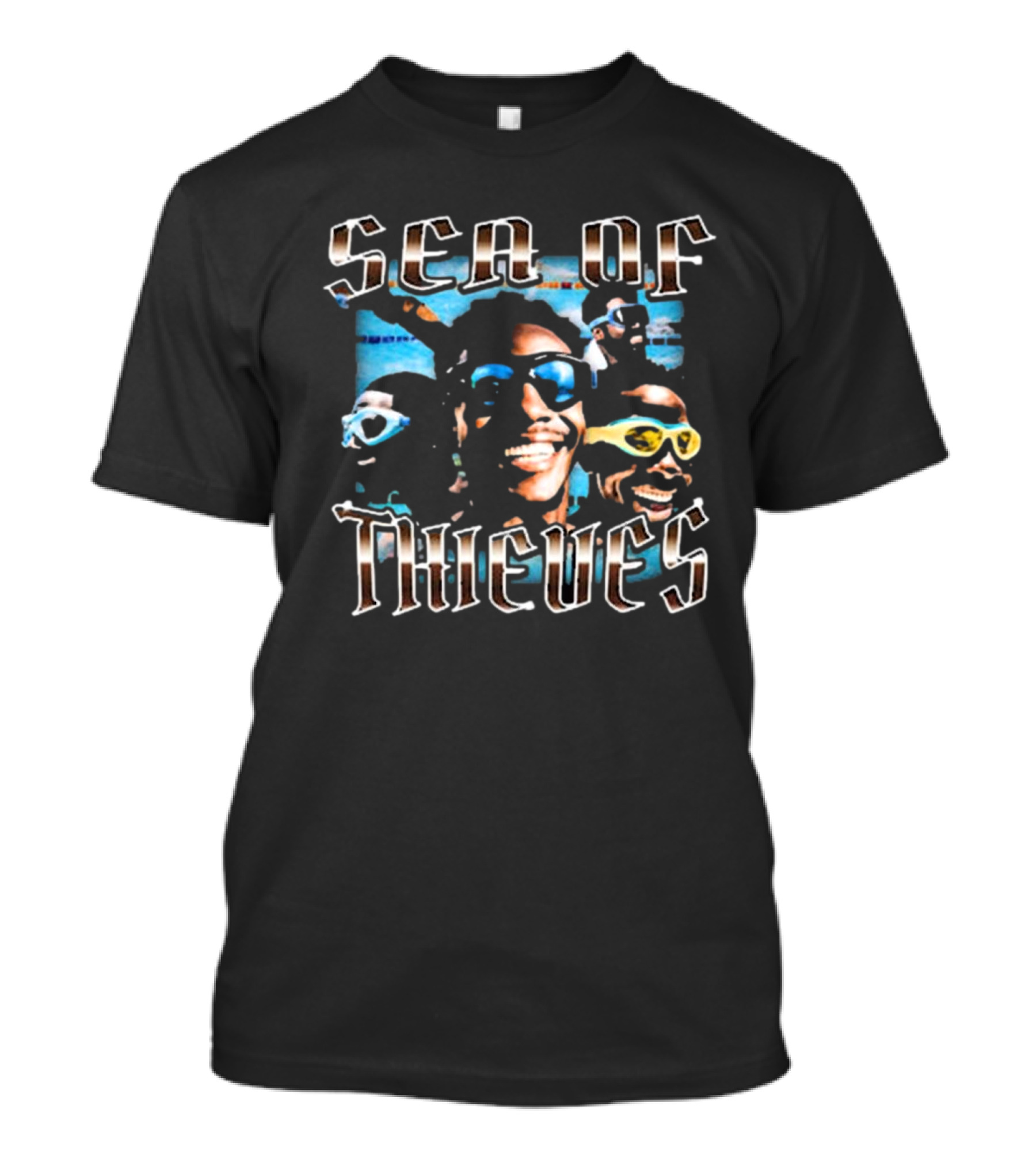 Sea Of Thieves Bruhtees Smiling Faces With Sunglasses T-Shirt