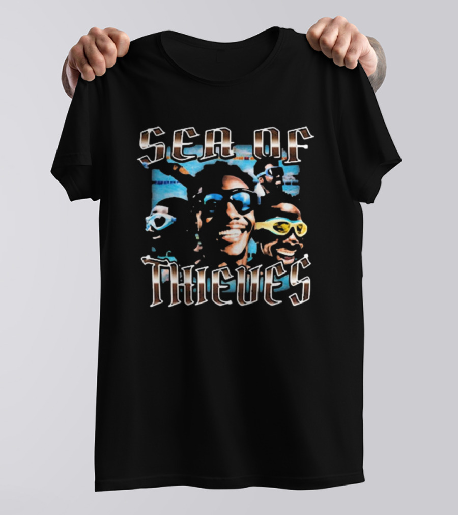 Sea Of Thieves Bruhtees Smiling Faces With Sunglasses T-Shirt