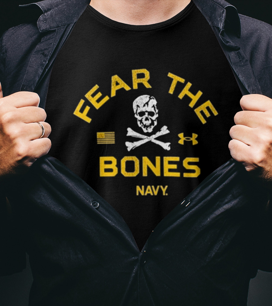 Fear The Bones Navy Under Armour T-Shirt