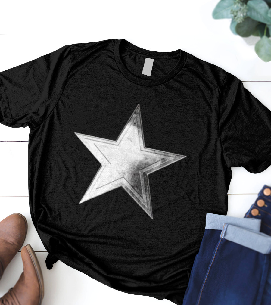 Cowboys Silver Lone Star Golf Cutout T-Shirt