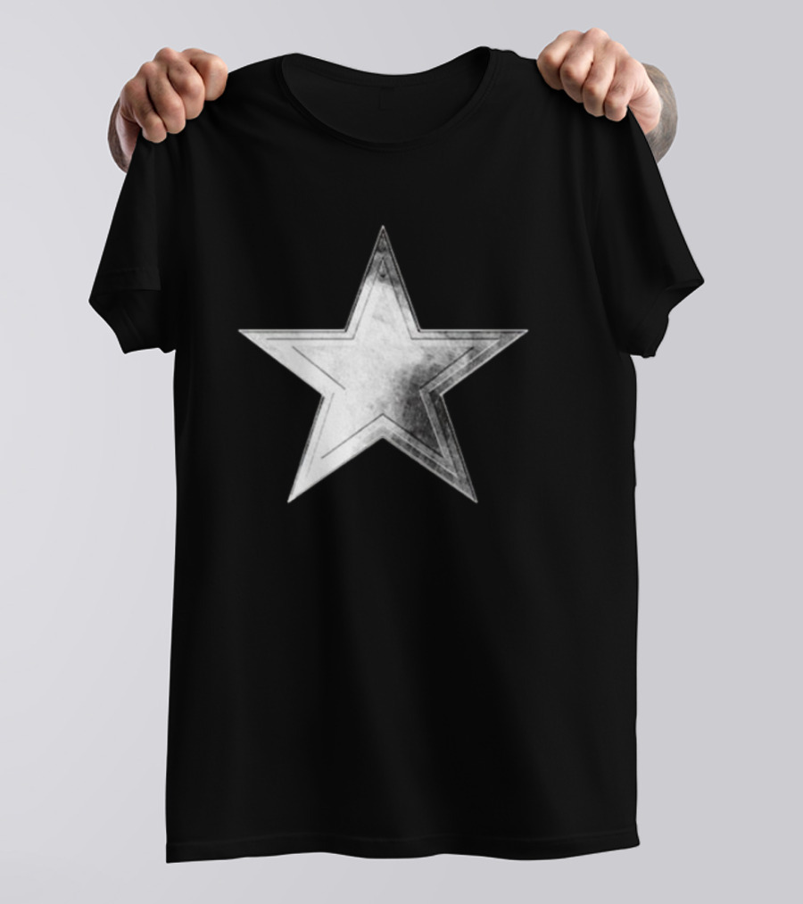 Cowboys Silver Lone Star Golf Cutout T-Shirt