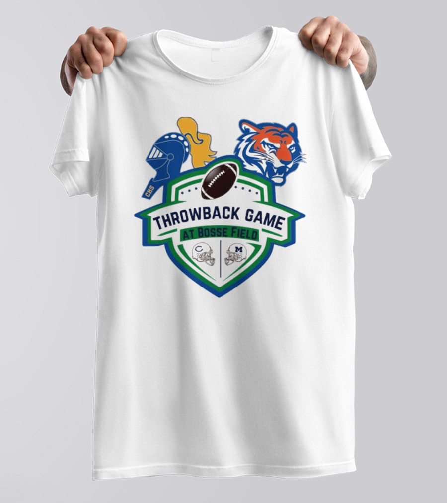 Throwback Game At Bosse Field Memorial Central Tigers Knights Football Showdown T-Shirt