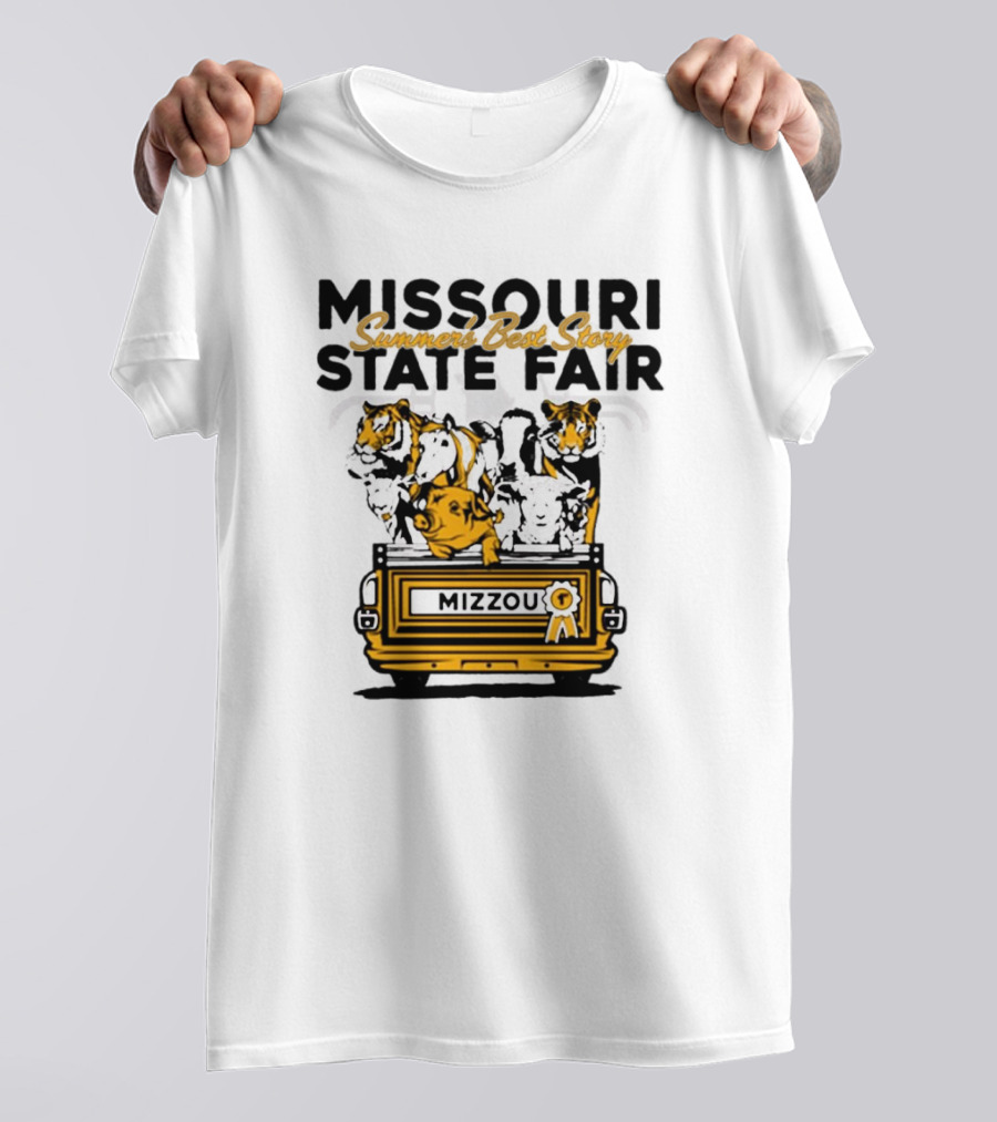 Missouri State Fair Mizzou Summers Best Story Truck With Animals T-Shirt