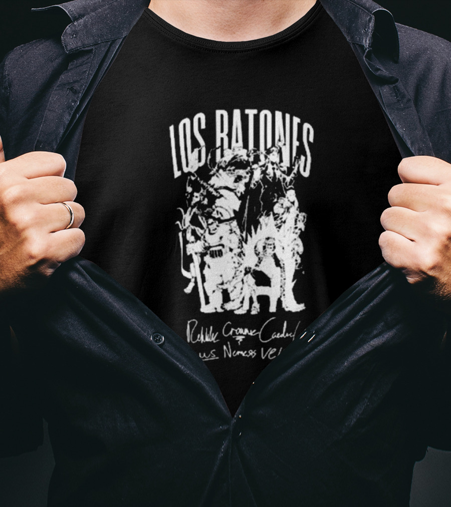 Los Ratones Rehlike Crownie Caedrel Baus Nemesis VELJA Signature T-Shirt