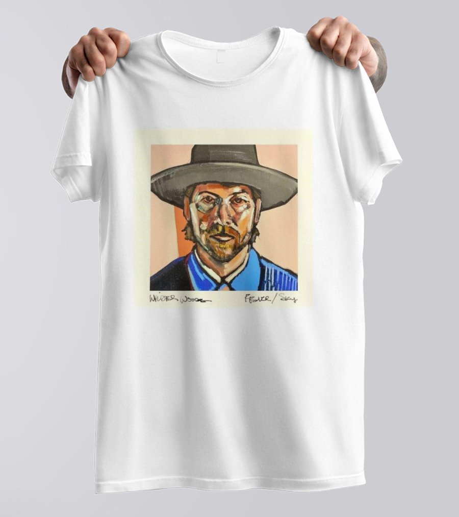 Wilder Woods Fever Sky Painting Portrait Hat Bold Brushstrokes T-Shirt