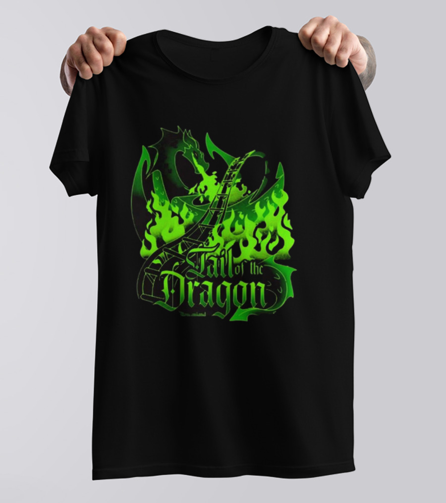 Bleucan Tail Of The Dragon Dare To Ride Fiery Track T-Shirt