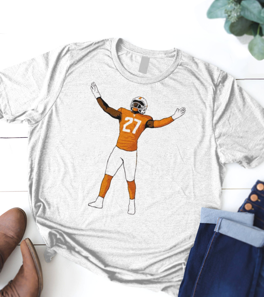 James Pearce Jr #27 Tennessee Volunteers Football Player T-Shirt