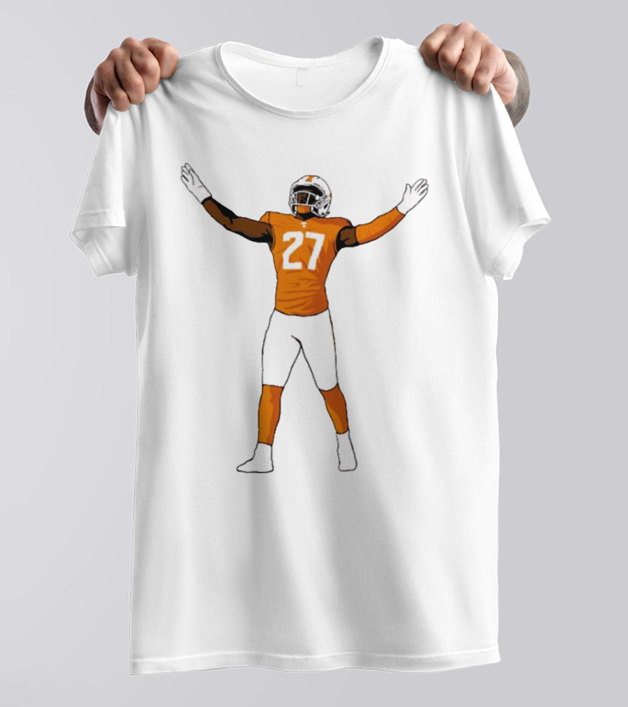 James Pearce Jr #27 Tennessee Volunteers Football Player T-Shirt
