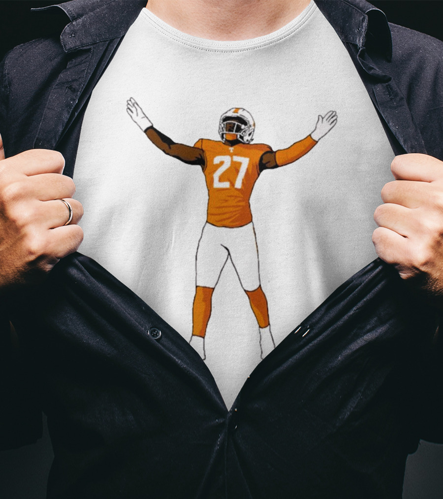 James Pearce Jr #27 Tennessee Volunteers Football Player T-Shirt