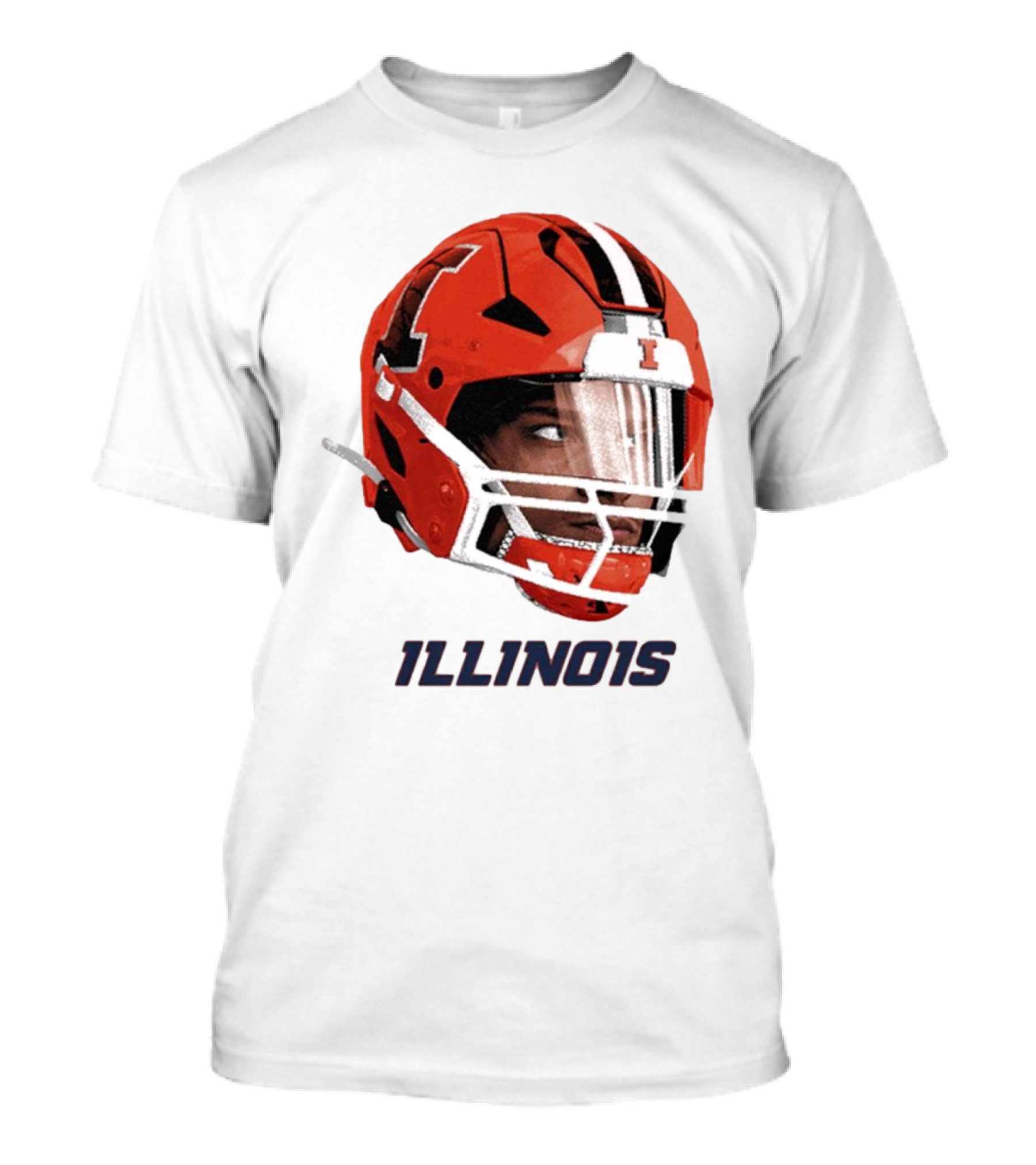Matthew Bailey Illinois Fighting Illini Football Helmet Ill1no1s T-Shirt
