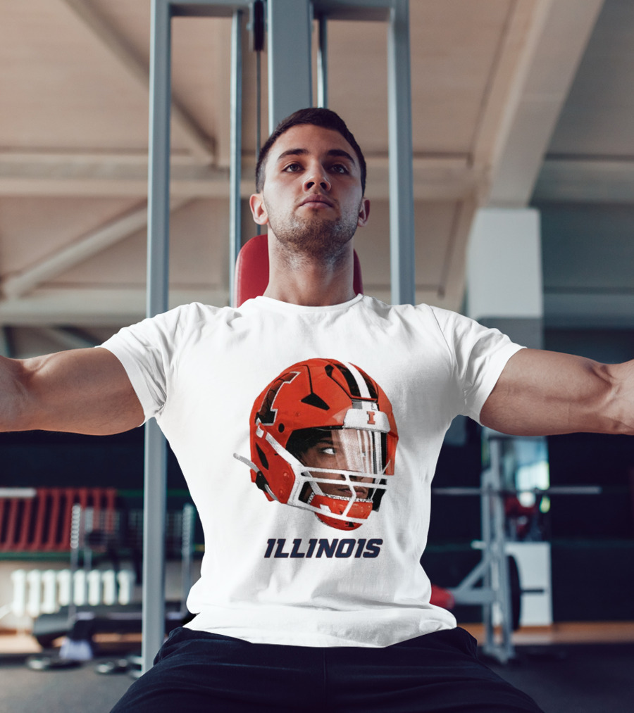 Matthew Bailey Illinois Fighting Illini Football Helmet Ill1no1s T-Shirt