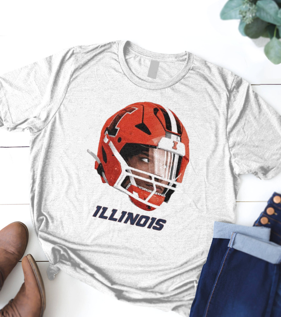 Matthew Bailey Illinois Fighting Illini Football Helmet Ill1no1s T-Shirt