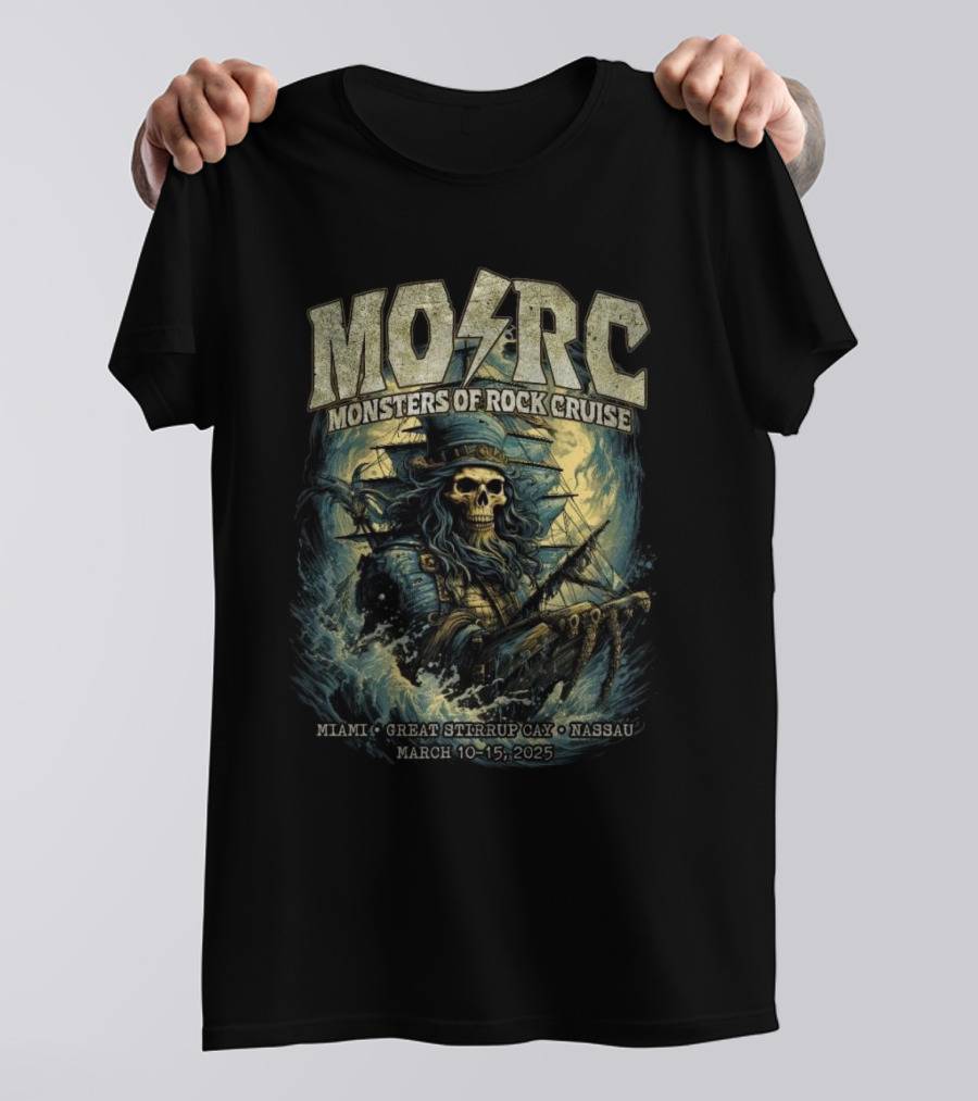 Night Ranger To Rock The Monsters Of Rock Cruise Miami Nassau March 10-15 2025 T-Shirt