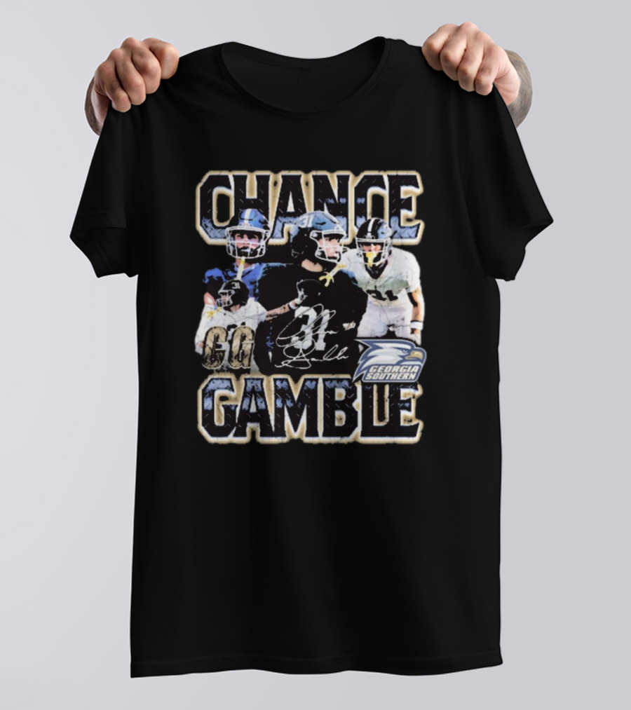 Chance Gamble Georgia Southern Eagles Football Go Signature 90s T-Shirt