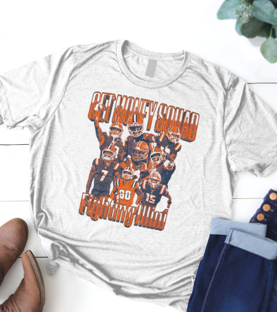 Get Money Squad Illinois Fighting Illini Football Team Week 5 Players T-Shirt