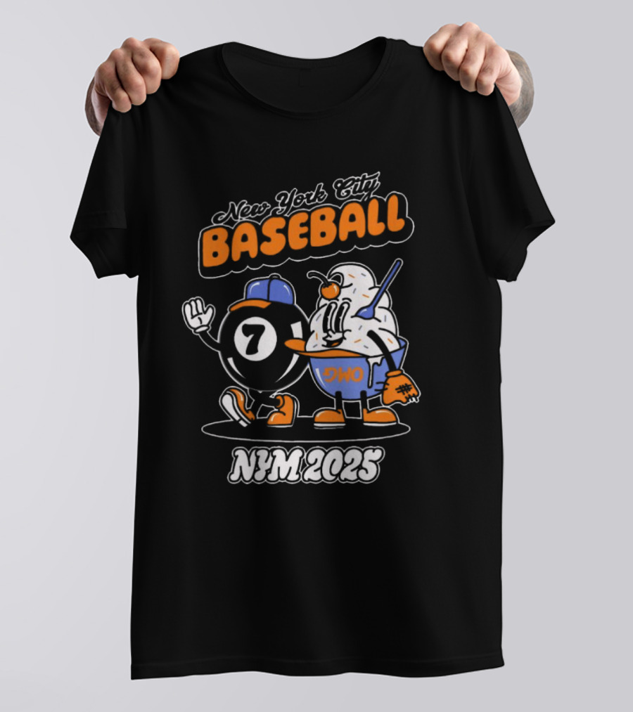 New York City Baseball Magic 7 Ball Nym 2025 T-Shirt
