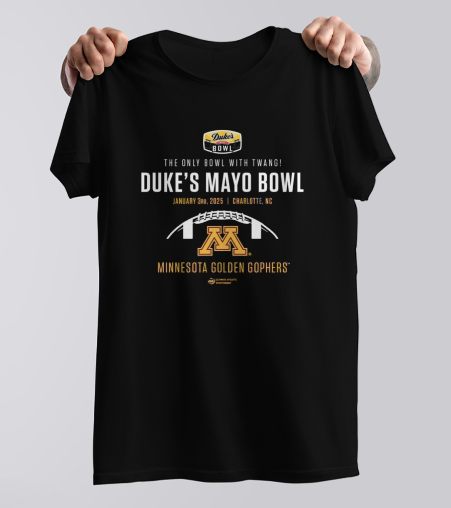 Duke's Mayo Bowl Minnesota Golden Gophers January 3rd 2025 Charlotte NC T-Shirt