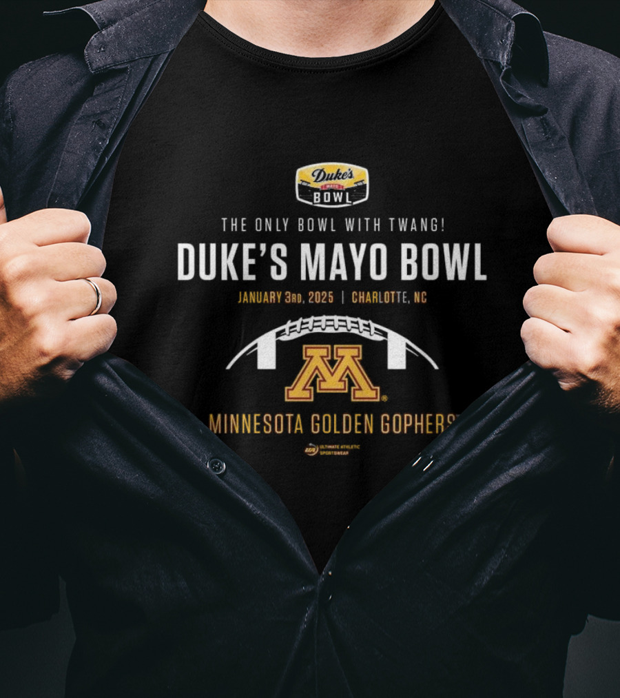 Duke's Mayo Bowl Minnesota Golden Gophers January 3rd 2025 Charlotte NC T-Shirt