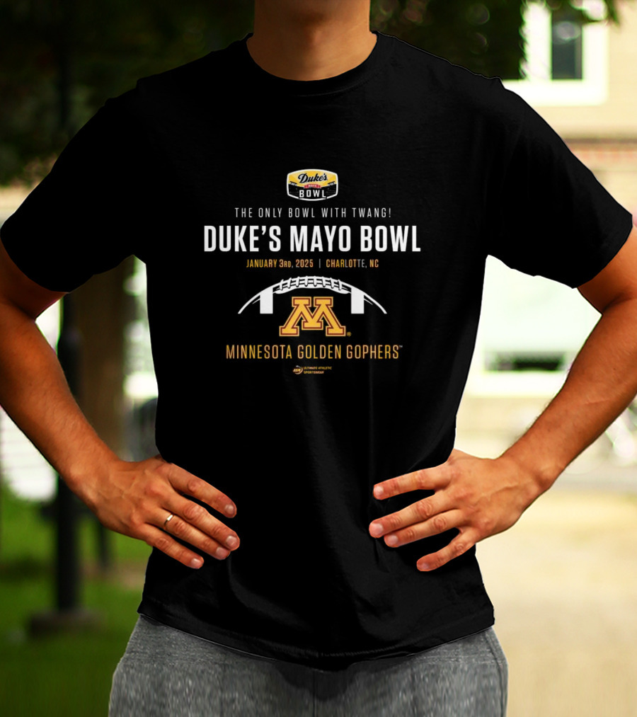 Duke's Mayo Bowl Minnesota Golden Gophers January 3rd 2025 Charlotte NC T-Shirt
