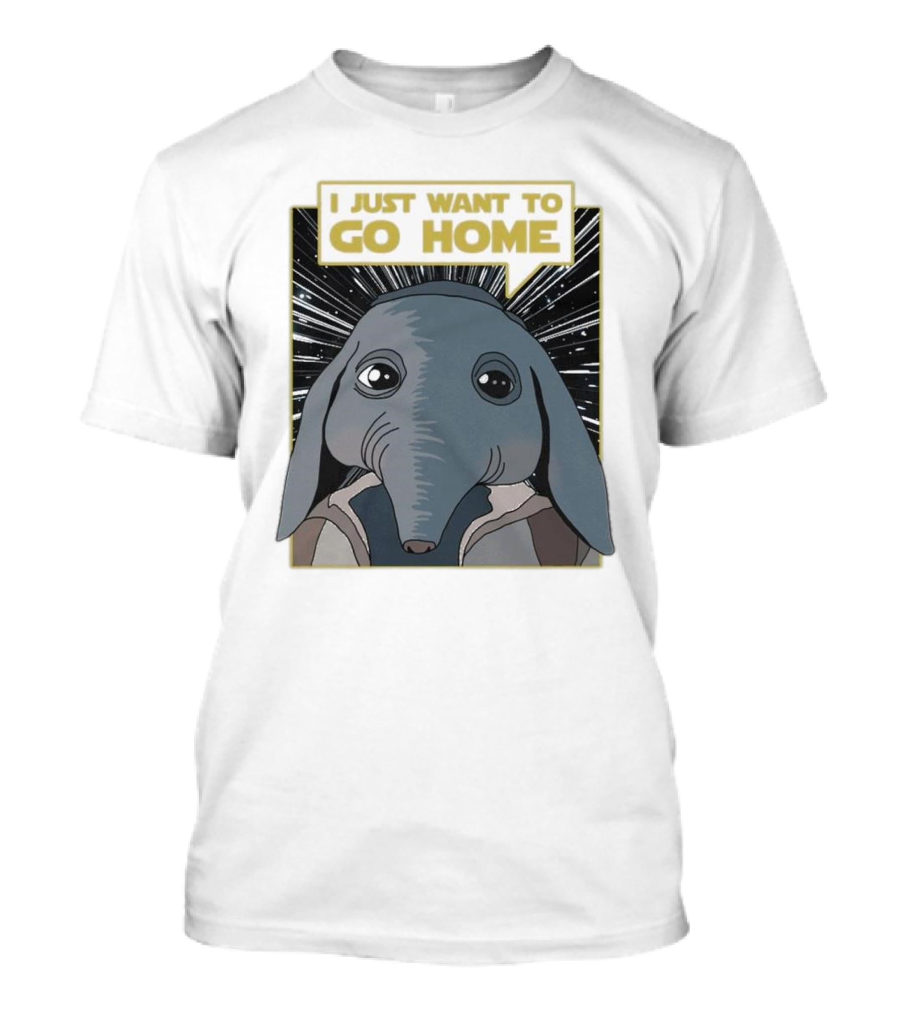 Nerd Riot I Just Want To Go Home Alien Creature T-Shirt