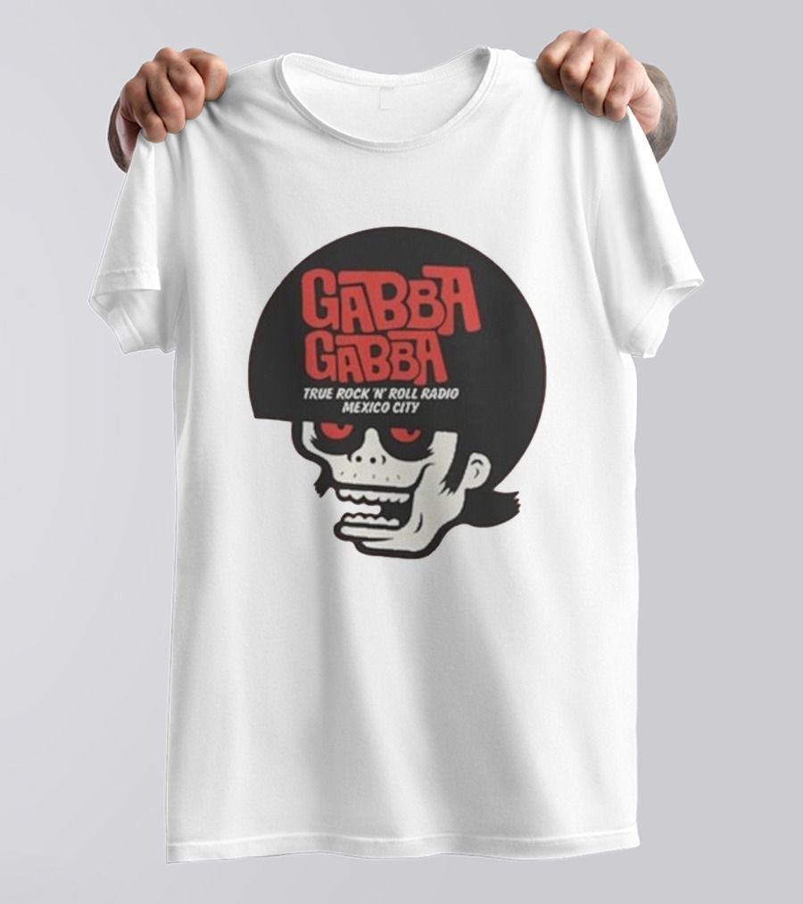 GABBA GABBA True Rock 'n' Roll Radio Mexico City Skull T-Shirt