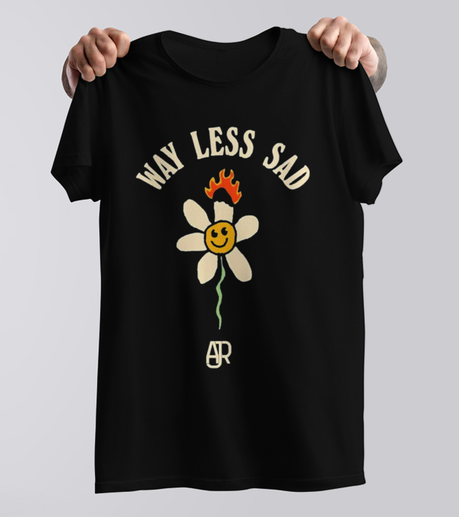 AJR Way Less Sad Smiling Flower On Fire T-Shirt