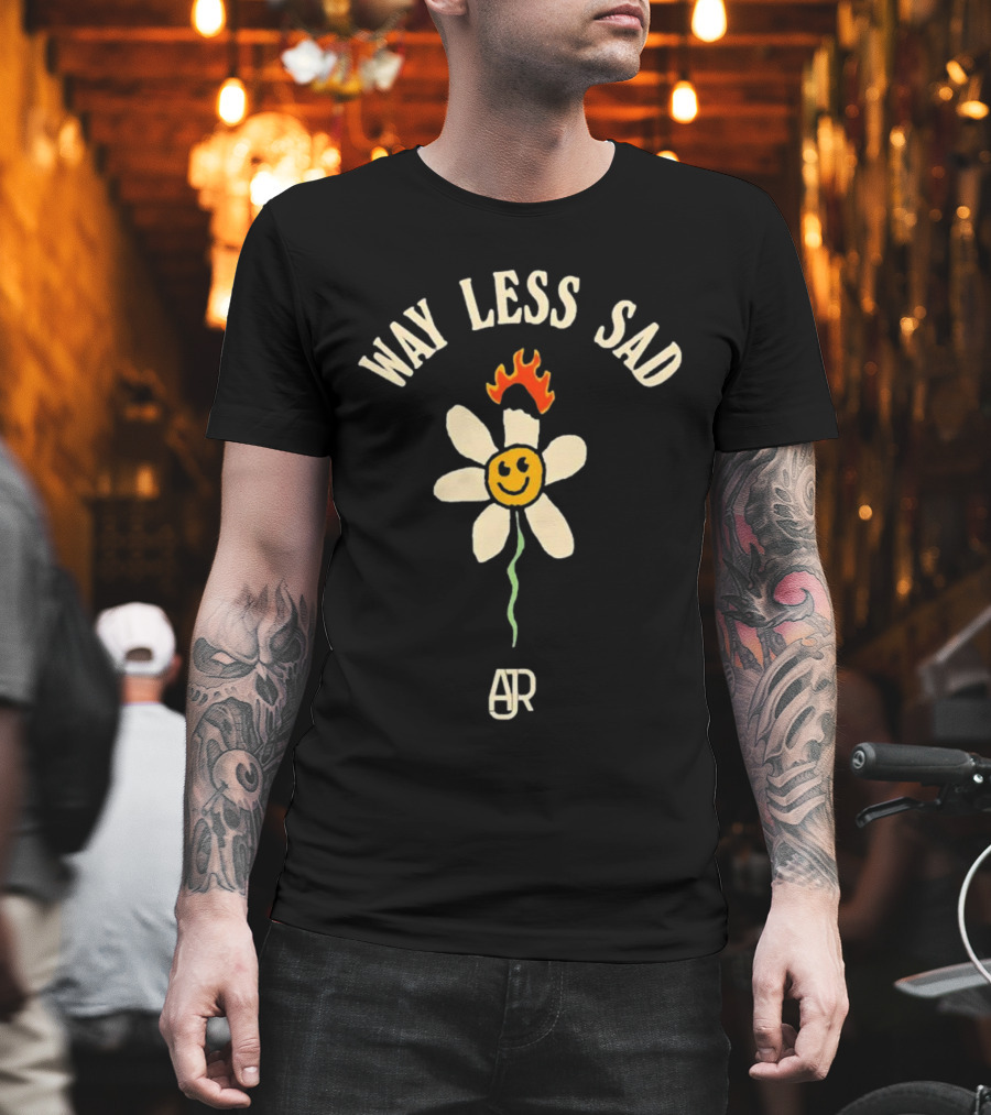 AJR Way Less Sad Smiling Flower On Fire T-Shirt