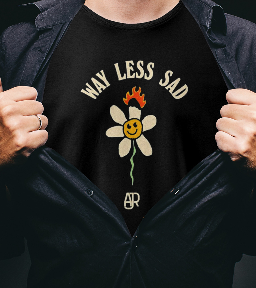 AJR Way Less Sad Smiling Flower On Fire T-Shirt