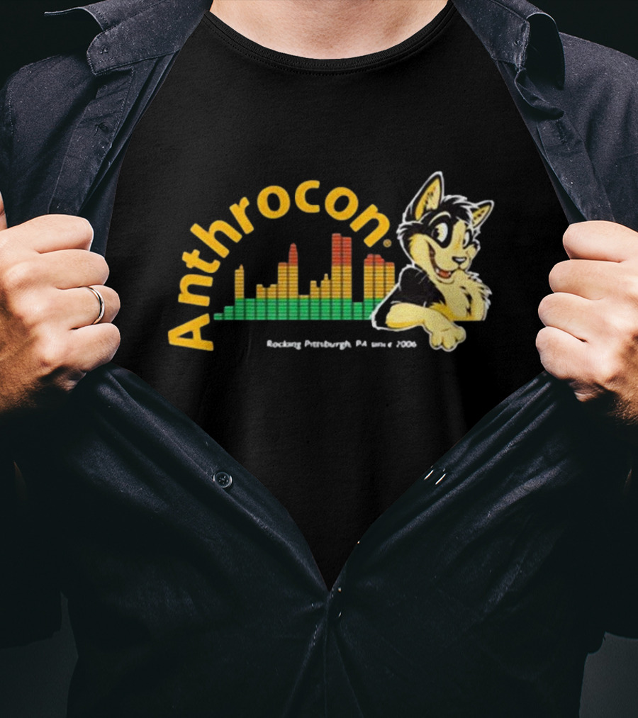 Anthrocon Rocking Pittsburgh PA Since 2006 Caleb Conomiplant T-Shirt