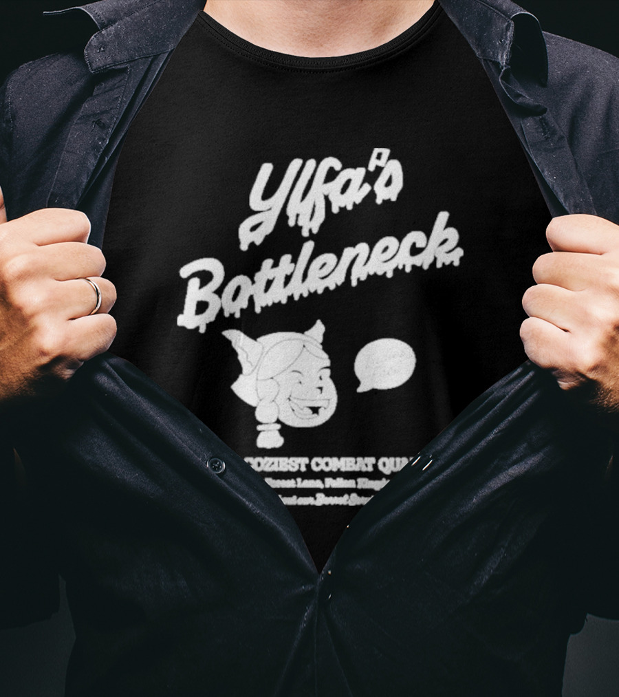 Ylfa's Bottleneck Elegy's Coziest Combat Quarters 300 Spooky Forest Lane Fallen Kingdom Expy T-Shirt