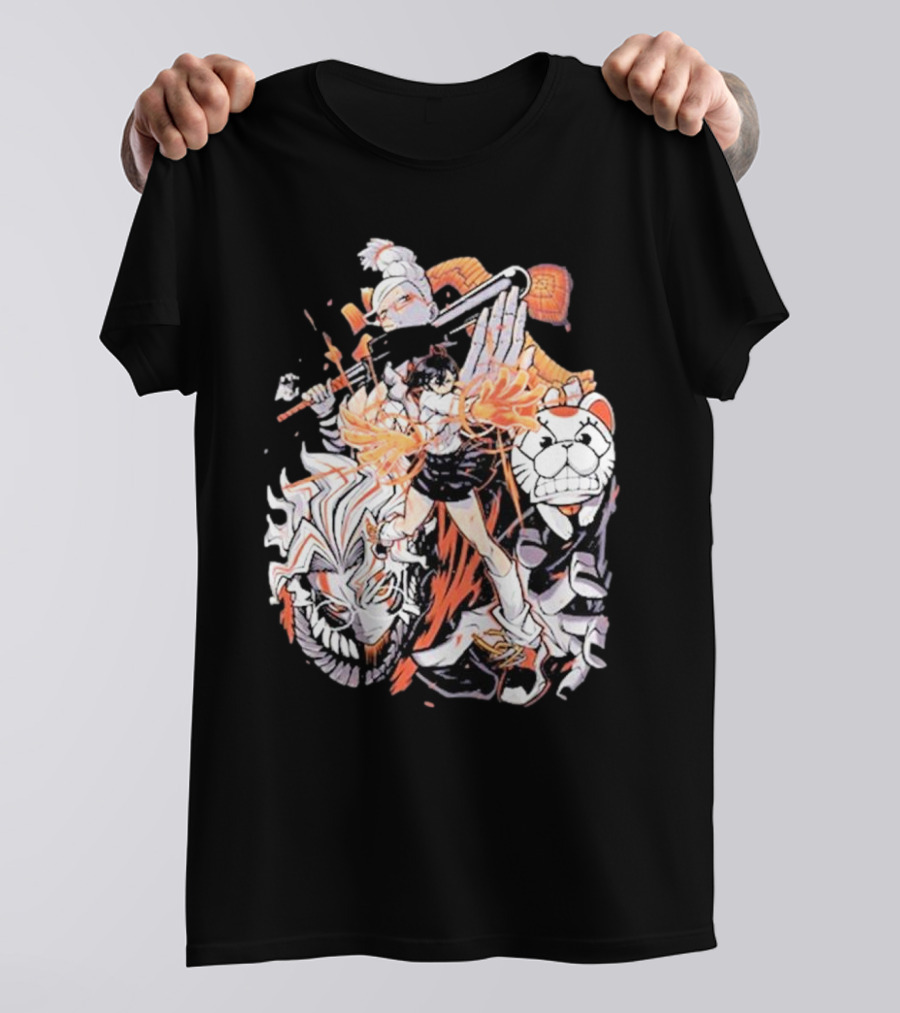 Doodle Toon Dandadan Manga Character Compilation T-Shirt