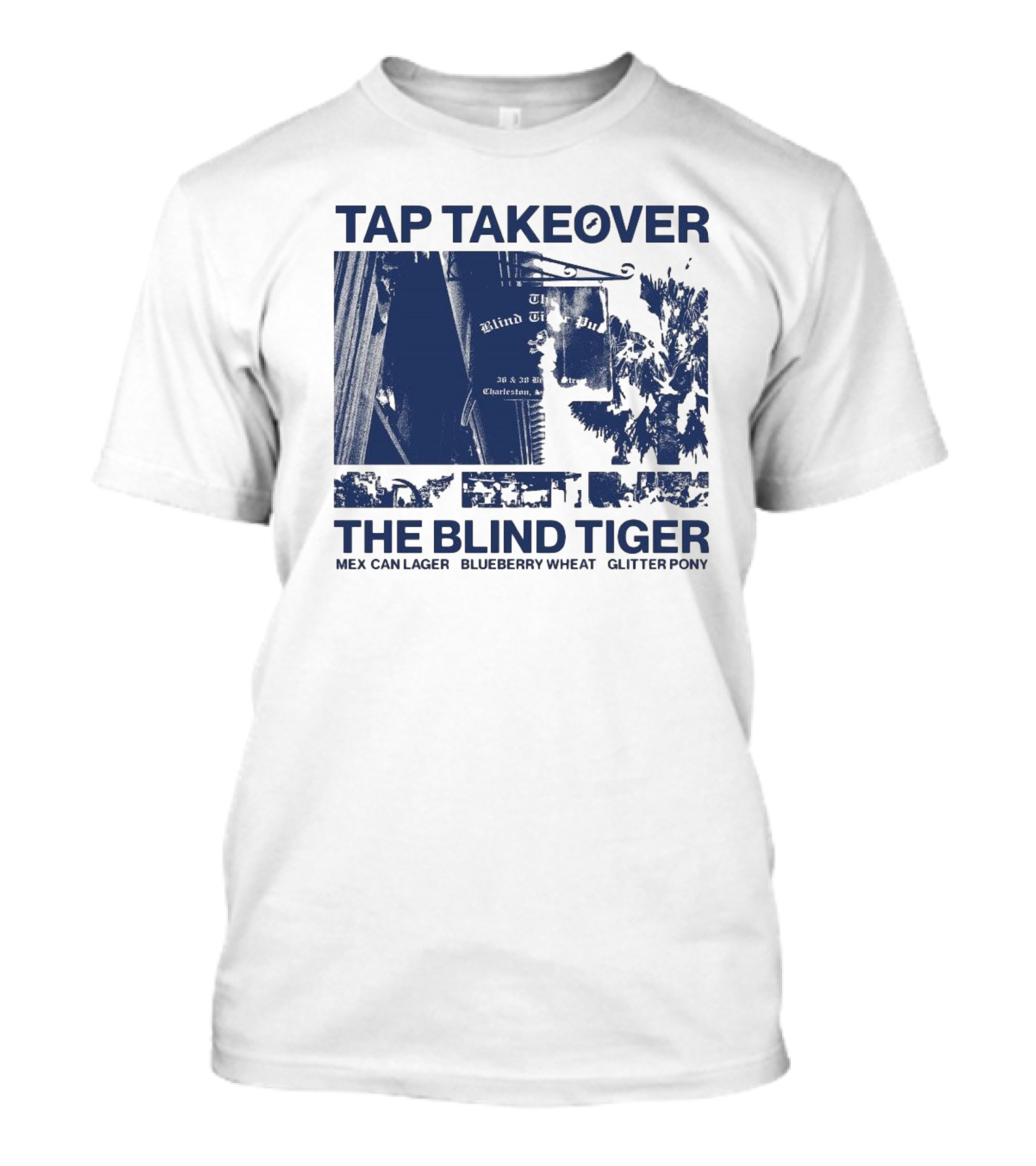 Tap Takeover The Blind Tiger Mex Can Lager Blueberry Wheat Glitter Pony T-Shirt