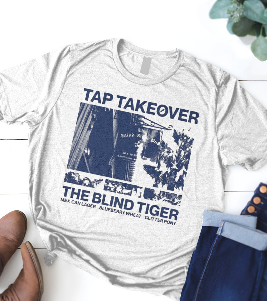 Tap Takeover The Blind Tiger Mex Can Lager Blueberry Wheat Glitter Pony T-Shirt